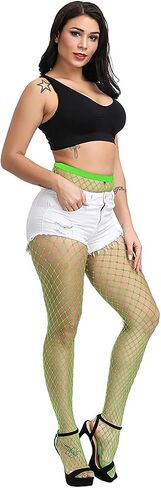 Women's High Waist Fishnet Stockings Fishnet Tights Fishnet Thigh High Pantyhose in Saudi Arabia