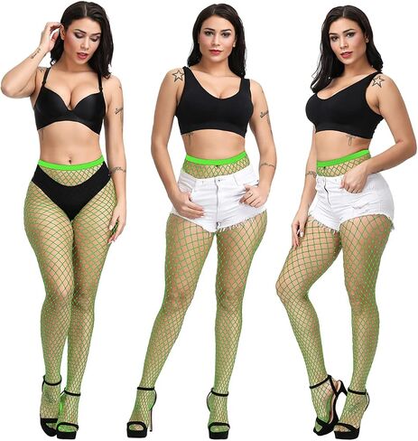 Women's High Waist Fishnet Stockings Fishnet Tights Fishnet Thigh High Pantyhose in Saudi Arabia