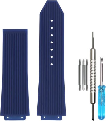WRISTARMOR 25mm Rubber Replacement Band Compatible with Hublot Big Bang Watch Strap Sports Waterproof Bracelet in Kuwait