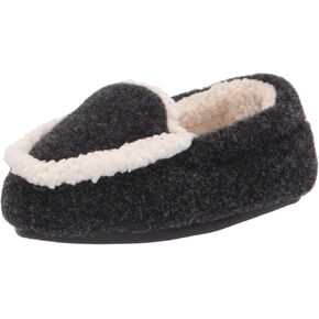Dearfoams Hunter Felted Plaid Moccasin unisex-child Slipper