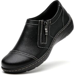QAE Loafers for Women Comfort Women's Loafers & Slip-Ons Orthopedic Lightweight Business Casual Dressy Walking Work Flat Slip-On Shoes for Ladies in Kuwait