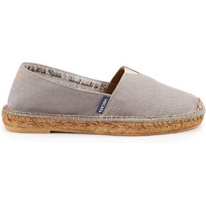 VISCATA Barceloneta Espadrille Canvas Women's Flat Slip On Shoes Handmade in Spain Fashionable Organic Cotton Canvas Lightweight Material with 100% Natural Jute Midsole for All Casual Occasions