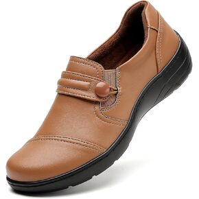 QAE Loafers for Women Women's Loafers & Slip-Ons Orthopedic Loafers for Women Leather Loafers Dress Shoes Work Shoes Business Shoes