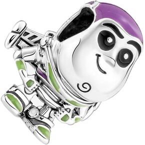 ZURWTCH Pixar Monsters, Inc. حلية متدلية على الباب تناسب النساء قلادات سوار هدايا عصرية 925 فضة مجوهرات ذاتية الصنع