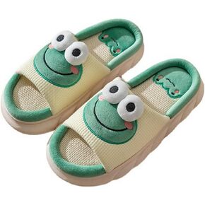 Adisputent Cow Slippers for Women Men Cartoon Animal Cotton Slippers Fuzzy Plush Cow Slides Winter Warm House Slippers