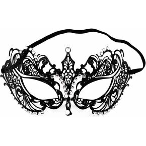 JOYFISCO Masquerade Mask for Women Black Venetian Masquerade Mask for Mardi Gras Halloween Prom Ball Party Costume Accessory in Kuwait
