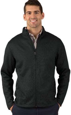 Charles River Apparel Men's Heritage Rib Knit Full Zip Jacket in Saudi Arabia