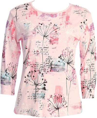 Jess & Jane Selena Abstract Print Womens Cotton Top in Saudi Arabia