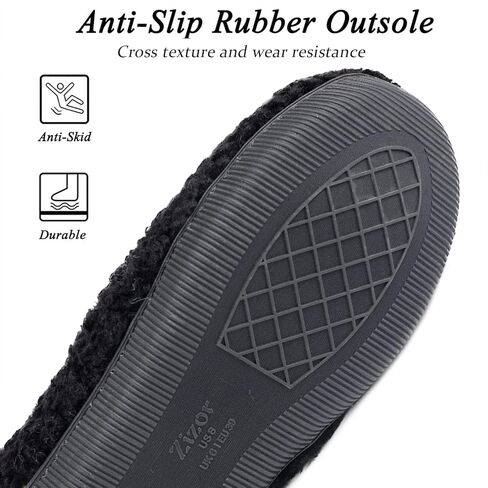 Zizor Women's Slip-On Loafer Slippers House Shoes Indoor Outdoor in Kuwait