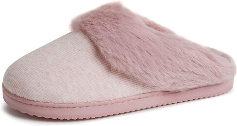 Dearfoams Women's Dahlia Rib Knit Scuff Slipper in Saudi Arabia