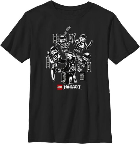 Fifth Sun Kids' Lego Ninjago Ninja Group Boys Short Sleeve Tee Shirt in Kuwait