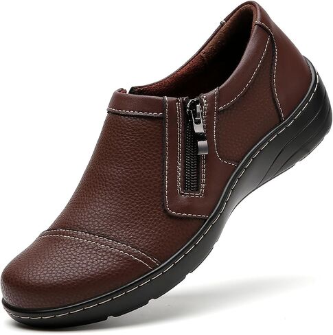 QAE Loafers for Women Comfort Women's Loafers & Slip-Ons Orthopedic Lightweight Business Casual Dressy Walking Work Flat Slip-On Shoes for Ladies in Saudi Arabia