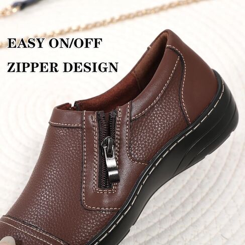 QAE Loafers for Women Comfort Women's Loafers & Slip-Ons Orthopedic Lightweight Business Casual Dressy Walking Work Flat Slip-On Shoes for Ladies in Saudi Arabia