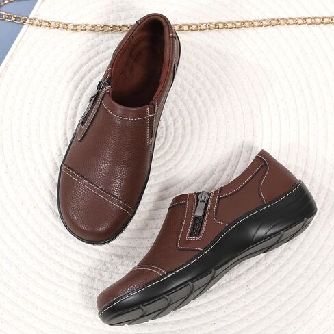 QAE Loafers for Women Comfort Women's Loafers & Slip-Ons Orthopedic Lightweight Business Casual Dressy Walking Work Flat Slip-On Shoes for Ladies in Saudi Arabia