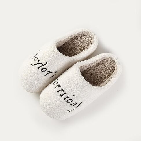 Taylor's Version Slippers Meet Me At Midnight Slippers for Women Men Warm Slip-on Couple Slippers Home shoes in Saudi Arabia