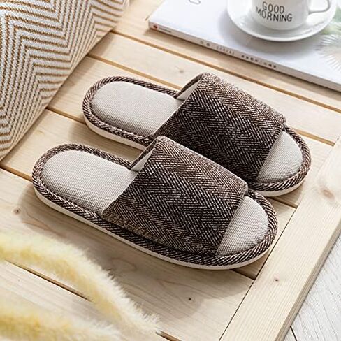 AioTio Fabric Slippers Indoor and Outdoor Slippers, Non-Slip Four Seasons Soft Bottom Slippers, Couple Slippers Men and Women Slippers in Saudi Arabia