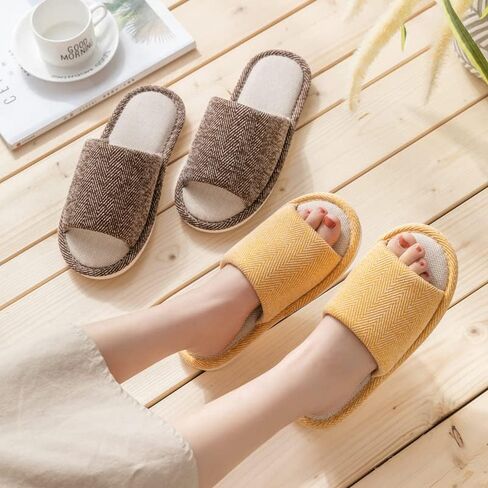 AioTio Fabric Slippers Indoor and Outdoor Slippers, Non-Slip Four Seasons Soft Bottom Slippers, Couple Slippers Men and Women Slippers in Saudi Arabia