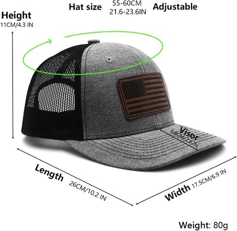 USA American Flag FAFO Leather Patch Hat Adjustable Baseball Cap Trucker Hat Stylish Unisex Hats for Women Men in Kuwait