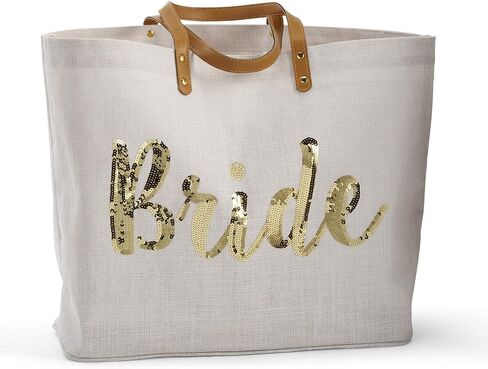Mud Pie womens Bride Gold Sequin Tote, Gold Sequin, One Size US in Saudi Arabia