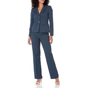 Le Suit Women's 2 Button Flap Pocket Jacket W Besoms/Kate Pant