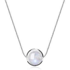 COAI 925 Sterling Silver Chain Simple Healing Crystal Necklace in Kuwait