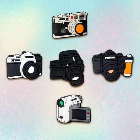 20Pcs Camera Shoe Charms for Clogs Sandals Bracelet Wristband Slippers Water Shoes, Photographer Shoe Decoration Charms for Kids Teens Adults Men Women Party Favor Gifts in Kuwait