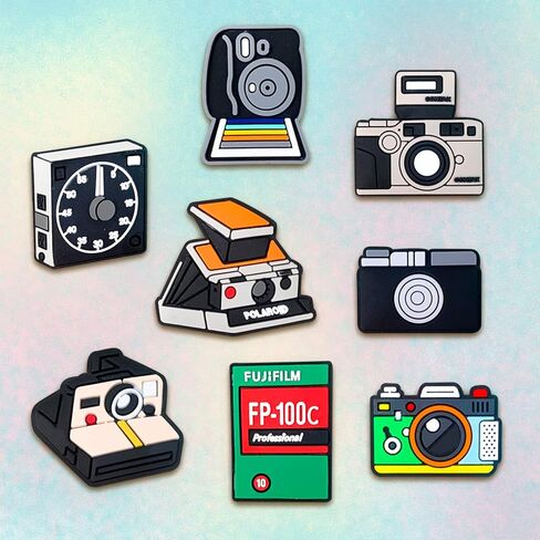 20Pcs Camera Shoe Charms for Clogs Sandals Bracelet Wristband Slippers Water Shoes, Photographer Shoe Decoration Charms for Kids Teens Adults Men Women Party Favor Gifts in Kuwait