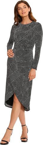 Maggy London Women's Sleek and Sophisticated Wrap Look High Low Skirt Office Career Event Guest of in Kuwait