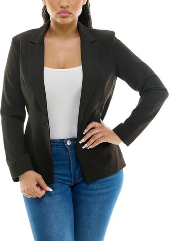 سترة Nanette Nanette Lepore للسيدات مبطنة بالكامل بزر واحد مع طباعة داخلية جميلة in Kuwait