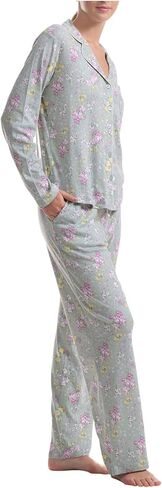 Karen Neuburger Women's Gramercy Park Long Sleeve Girlfriend Pj Set in Saudi Arabia