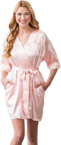 WEDDINGSTAR Women's Soft Bridesmaid Kimono Robe in Saudi Arabia