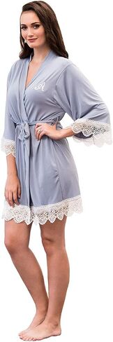 WEDDINGSTAR Women's Soft Bridesmaid Kimono Robe in Saudi Arabia
