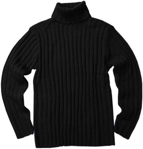 Gafeng Mens Turtleneck Sweaters Winter Thick Ribbed Knit Loose Fit Chunky Thermal Cable Pullover Knitwear in Saudi Arabia