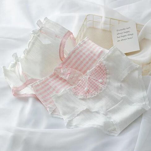 5 Pack Women Teens Pink Cotton Brief Japanese Style Anime Lolita Panties Underwear Bikini Panty Set in Saudi Arabia