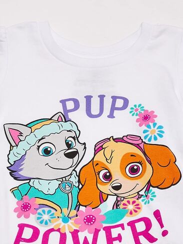 Paw Patrol Girls' Toddler Pup Power Short-Sleeved Puff Tee in Saudi Arabia
