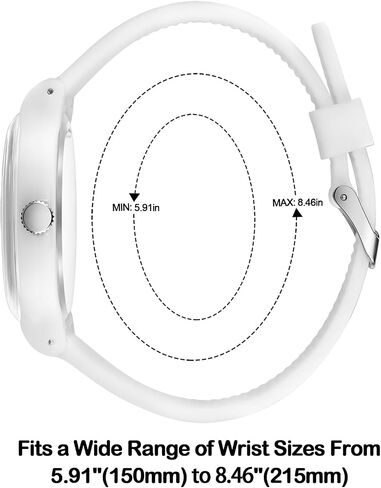 RioFoior Waterproof Analog Unisex Nurse Watch for Nurses,Nursing Students,Medical Professionals,Women,Men with Easy to Read Military Time Dials,Second Hand and 24 Hour,Soft Breathable Silicone Band. in Saudi Arabia