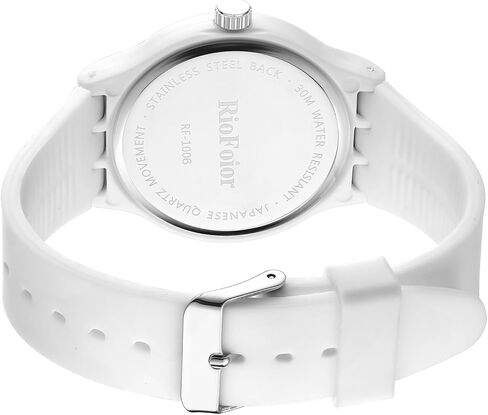 RioFoior Waterproof Analog Unisex Nurse Watch for Nurses,Nursing Students,Medical Professionals,Women,Men with Easy to Read Military Time Dials,Second Hand and 24 Hour,Soft Breathable Silicone Band. in Saudi Arabia