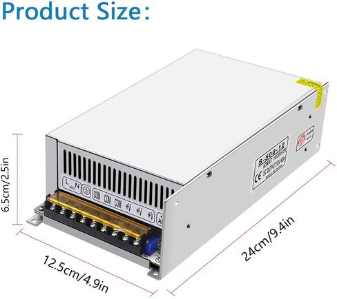 SHNITPWR 12V Power Supply 30A 360W AC to DC Adapter 12 Volt 30 Amp Switching Power Converter Transformer LED Driver 110V 240V AC in for LED Light Strip 3D Printer CCTV Security System LCD Monitor in Saudi Arabia