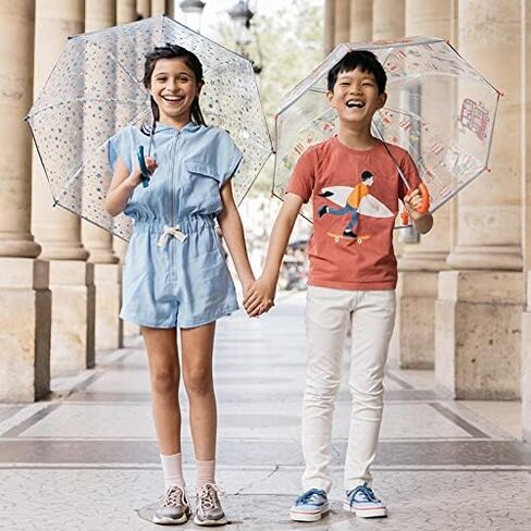 SMATI Stick Kids'Umbrella Birdcage Clear Bubble See Through Transparent in Kuwait