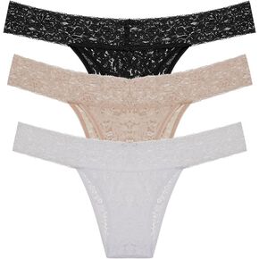 HOPE - سراويل بيكيني من الدانتيل، 3 قطع متعددة الألوان - ملابس داخلية مثيرة للنساء، ملابس داخلية للنساء in Kuwait