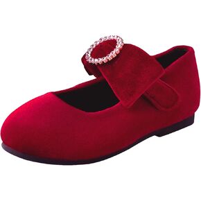 أحذية Bimbobimba الرسمية للفتيات بإبزيم من حجر الراين وكعب مسطح وكعب ماري جين للأطفال الصغار in Kuwait