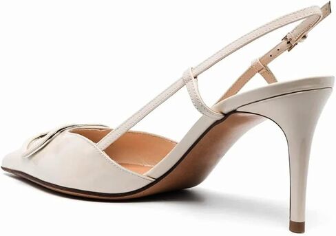 BlingQueen Women Heeled Slingback Sandals Closed Pointed Toe Stiletto High Heels Patent Leather Pumps Slip-On Backless Evening Prom Party Dress Shoes in Saudi Arabia