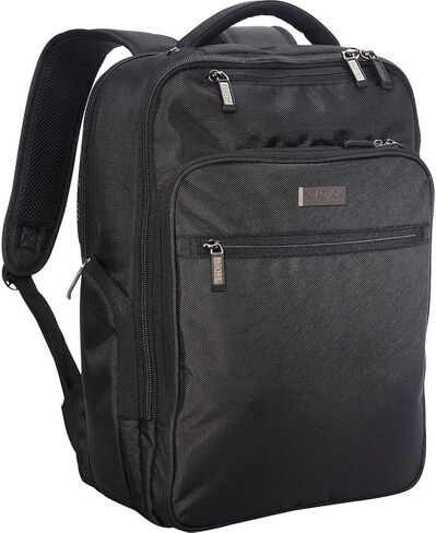 Kenneth Cole Reaction Brooklyn Commuter Slim 16" Laptop Computer Travel Work High School Bookbag, Black Polyester, Polyester Backpack in Saudi Arabia