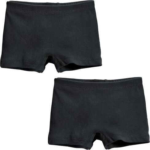City Threads Girls' 2-Pack Boyshorts Underwear Bloomers For Play and Under Dresses Made in USA in Kuwait