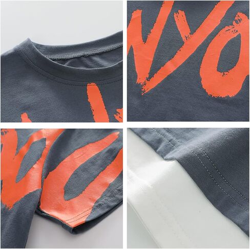 طقم ملابس صيفية للأولاد من Volunboy بأكمام قصيرة وسروال قصير، طقم ملابس مطبوع عليه رسوم كارتونية in Kuwait