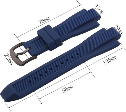 JETHENG Rubber Replacement Watch Band Width 13x29mm fit for Michael Kors - MK8152 MK8295 MK8356 MK8380 MK9020 Silicone mens and womens Strap in Saudi Arabia