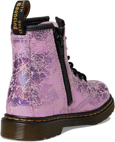 Dr. Martens 1460 (Little Kid/Big Kid) Pink Disco Crinkle 3 UK (US 4 Big Kid) M in Saudi Arabia