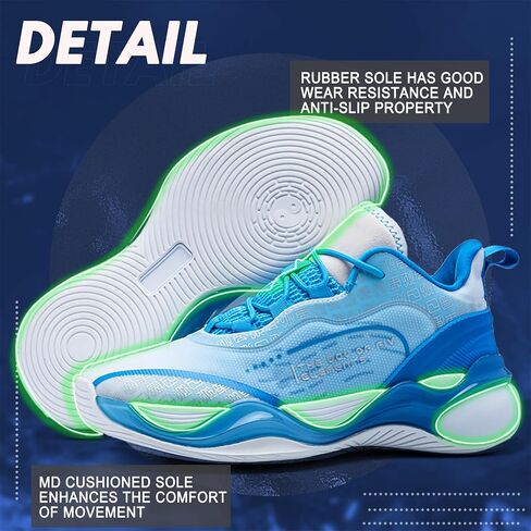 CJSPORX Mens Basketball Shoes Fashion High Top Running Sneakers Lightweight Sport Shoes for Athletic in Saudi Arabia