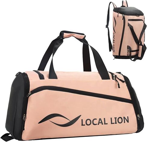 LOCAL LION Sports Gym Bag, Travel Duffel Bag for Men Women with Wet Pocket & Shoe Compartment, Waterproof & Durable Design - Perfect for Workouts and Travel in Kuwait