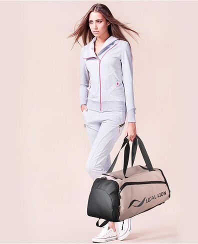 LOCAL LION Sports Gym Bag, Travel Duffel Bag for Men Women with Wet Pocket & Shoe Compartment, Waterproof & Durable Design - Perfect for Workouts and Travel in Kuwait